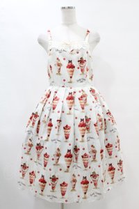 Emily Temple cute / BerryCherry Parfaitキャミソールワンピース  オフ H-25-07-25-1019-ET-OP-KB-ZH