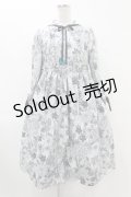 Emily Temple cute / Butterfly gardenワンピース  グレー H-25-07-25-1021-ET-OP-KB-ZH