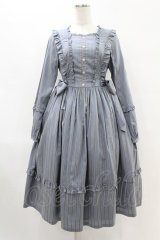 Emily Temple cute / サイドリボンワンピース  ブルー H-25-07-25-1022-ET-OP-KB-ZH