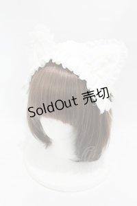 HANGRY&ANGRY / CAT EARS HEAD DRESS  白 H-25-07-25-1004-HN-AC-KB-ZH