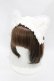 画像1: HANGRY&ANGRY / CAT EARS HEAD DRESS  白 H-25-07-25-1004-HN-AC-KB-ZH (1)