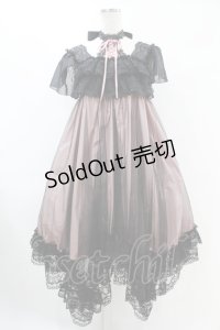 MR corset / レースアップホルタードレス  黒×ピンク H-25-07-25-1023-PU-OP-KB-ZH