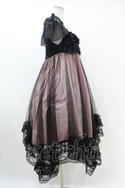 画像3: MR corset / レースアップホルタードレス  黒×ピンク H-25-07-25-1023-PU-OP-KB-ZH