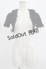 JESUS DIAMANTE / ローズシフォンフリルボレロ Free ブラック H-25-07-25-062-JE-TO-NS-ZH