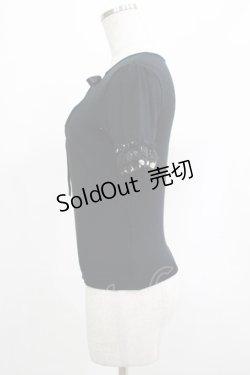 画像2: JESUS DIAMANTE / ドットシフォンフリルトップス Free ブラック H-25-07-25-067-JE-TO-NS-ZH