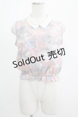 LIZ LISA / 花柄ノースリーブトップス Free ピンク H-25-07-25-069-LO-TO-NS-ZH