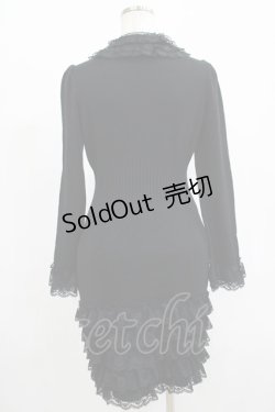 画像3: JESUS DIAMANTE / マドモアゼルニットワンピース 40 ブラック H-25-07-25-009-JE-OP-NS-ZH