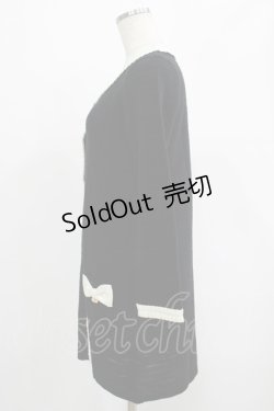 画像2: JESUS DIAMANTE / ハートチャームニットワンピース 38 ブラック H-25-07-25-012-JE-OP-NS-ZH