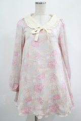 LIZ LISA / 花柄ワンピース Free ピンク H-25-07-25-018-LO-OP-NS-ZH