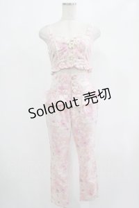 LIZ LISA / 花柄セットアップ Free ピンク H-25-07-25-025-LO-OP-NS-ZH