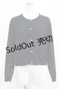 m petit by misako / AM*ハート透かしニットカーディガン L ブラック H-25-07-26-028-LO-TO-NS-ZH
