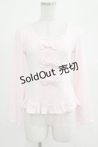 Angelic Pretty / ファー付リボンカットカーディガン Free ピンク H-25-07-26-035-AP-TO-NS-ZH