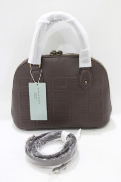画像1: Maison de FLEUR Petite Robe canone / パキッと割れないエンボスバッグ  ブラウン H-25-07-26-043-EL-BG-NS-ZH