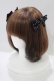 画像1: Angelic Pretty / ロゴハートチャームグログランリボンコーム  ブラック H-25-07-26-052-AP-AC-NS-ZH (1)