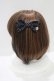 画像2: Angelic Pretty / ロゴハートチャームグログランリボンコーム  ブラック H-25-07-26-052-AP-AC-NS-ZH (2)