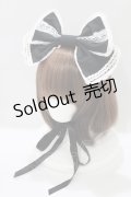 Angelic Pretty / リボンヘッドドレス  ブラック H-25-07-26-053-AP-AC-NS-ZH