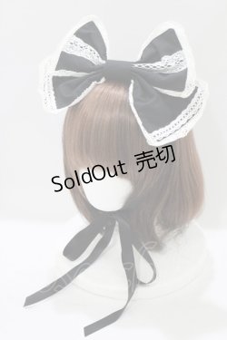 画像1: Angelic Pretty / リボンヘッドドレス  ブラック H-25-07-26-053-AP-AC-NS-ZH