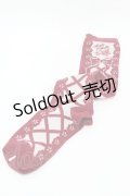 Angelic Pretty / レースアップハイソックス  ワイン H-25-07-26-1005-AP-ZA-NS-ZH
