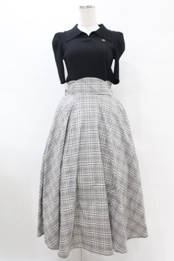 画像1: An MILLE / ポロニットドッキングワンピース Free ブラック H-25-07-26-1030-EL-OP-NS-ZH