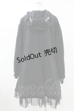 画像2: Angelic Pretty / Bearストライプリボンカットワンピース Free ブラック H-25-07-26-1033-AP-OP-NS-ZH