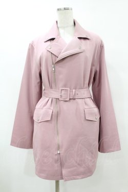 画像1: jouetie / ライダースミニワンピース M ピンク H-25-07-26-1037-EL-OP-NS-ZH