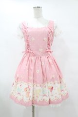 LIZ LISA / トロピカルジュース柄ワンピース Free ピンク H-25-07-26-1039-LO-OP-NS-ZH