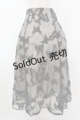 tocco closet / 蝶チュールスカート M ブラック H-25-07-26-1043-0-SK-NS-ZH
