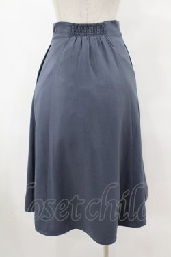 画像2: F i.n.t / ビット使いハイウエストフレアースカート Free BLUE GRAY H-25-07-26-1044-CA-SK-NS-ZH