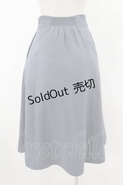 画像2: F i.n.t / ビット使いハイウエストフレアースカート Free BLUE GRAY H-25-07-26-1044-CA-SK-NS-ZH
