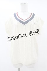 Fi.n.t / マルチラインニットベスト Free OFF WHITE H-25-07-26-1045-CA-TO-NS-ZH