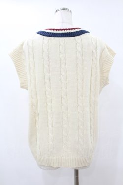 画像2: Fi.n.t / マルチラインニットベスト Free OFF WHITE H-25-07-26-1045-CA-TO-NS-ZH