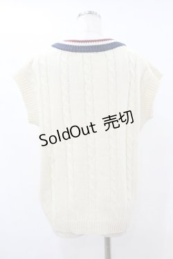 画像2: Fi.n.t / マルチラインニットベスト Free OFF WHITE H-25-07-26-1045-CA-TO-NS-ZH