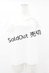 tocco closet / リボンブラウス M オフ H-25-07-26-1046-0-BL-NS-ZH