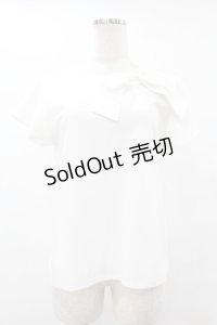 tocco closet / リボンブラウス M オフ H-25-07-26-1046-0-BL-NS-ZH