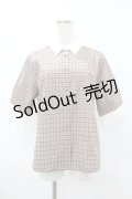 Fi.n.t / タイ付きチェッククレリック5分袖シャツ Free PURPLE×BR H-25-07-26-1049-CA-BL-NS-ZH