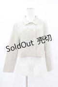 Fi.n.t / チェーンステッチ使いダブル釦ショートジャケット Free BEIGE H-25-07-26-1050-CA-JA-NS-ZH