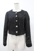 tocco closet / ノーカラージャケット M ブラック H-25-07-26-1055-0-JA-NS-ZH