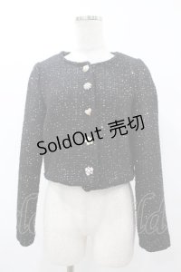 tocco closet / ノーカラージャケット M ブラック H-25-07-26-1055-0-JA-NS-ZH