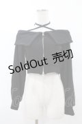 EATME / オフショルパーカーデザインTOP Free ブラック H-25-07-26-1058-LO-TO-NS-ZH