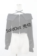 EATME / オフショルパーカーデザインTOP Free ブラック H-25-07-26-1058-LO-TO-NS-ZH