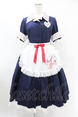 画像1: Angelic Pretty / MilkshakeサーキュラーワンピースSet Free ネイビー H-25-07-26-1017-AP-OP-NS-ZH