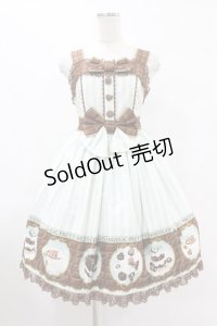 Angelic Pretty / Meltyチョコレートハイウエストジャンパースカート Free ミント H-25-07-26-1021-AP-OP-NS-ZH