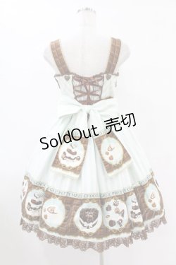画像2: Angelic Pretty / Meltyチョコレートハイウエストジャンパースカート Free ミント H-25-07-26-1021-AP-OP-NS-ZH