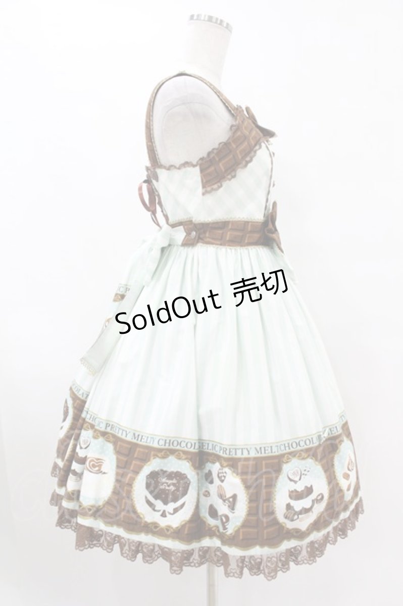 画像3: Angelic Pretty / Meltyチョコレートハイウエストジャンパースカート Free ミント H-25-07-26-1021-AP-OP-NS-ZH (3)