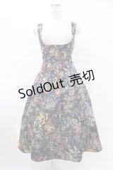 Innocent World / ローズゴブランバッスルジャンパースカート M ネイビー H-25-07-26-1023-IW-OP-NS-ZH
