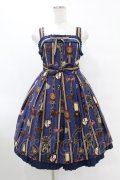 Angelic Pretty / Chocolate Rosetteジャンパースカート Free ネイビー H-25-07-26-1024-AP-OP-NS-ZH