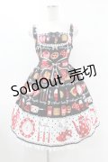 Angelic Pretty / French Cafe切替ジャンパースカート Free ブラック H-25-07-26-1025-AP-OP-NS-ZH