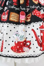 画像5: Angelic Pretty / French Cafe切替ジャンパースカート Free ブラック H-25-07-26-1025-AP-OP-NS-ZH (5)