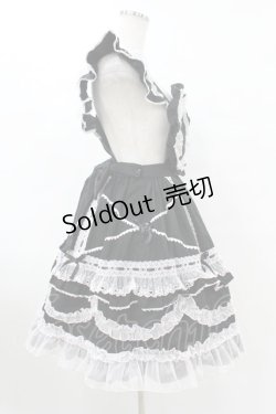 画像3: Angelic Pretty / Heart胸あて付スカート(無地) Free ブラック/ピンク H-25-07-26-1026-AP-SK-NS-ZH