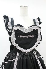 画像4: Angelic Pretty / Heart胸あて付スカート(無地) Free ブラック/ピンク H-25-07-26-1026-AP-SK-NS-ZH (4)